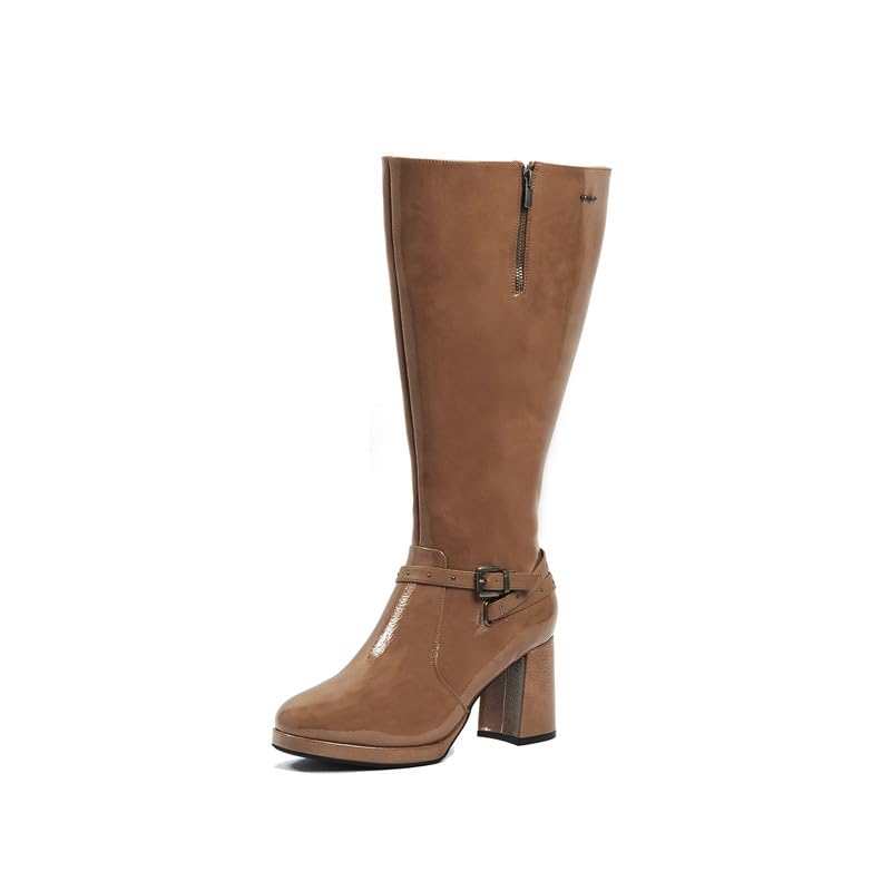 GABYLOU Botas 3XL pantorrilla ancha - modelo Manon. TaupeP24. 39