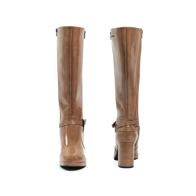 GABYLOU Botas 3XL pantorrilla ancha - modelo Manon. TaupeP24. 39