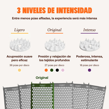 Esterilla de acupresión para relajación y masaje en todo el cuerpo